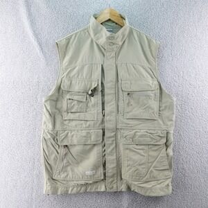 Columbia Omni-Dry GRT Vest Mens Large Sleeveless Utility Travel Hiking‎ Fishing